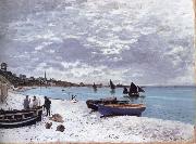Claude Monet The Beach at Sainte-Adresse Sweden oil painting artist